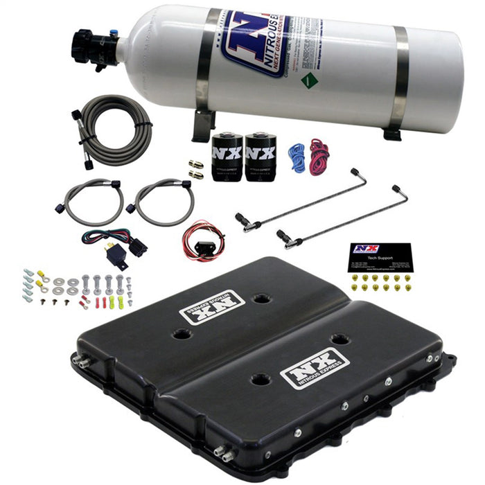 Nitrous Express 20939-15 Nitrous System with Billet LT4 Supercharger Lid w/15lb bottle - Truck Part Superstore