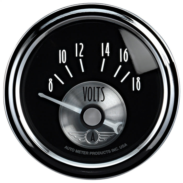 AutoMeter 2093 GAUGE; VOLTMETER; 2 1/16in.; 18V; ELEC; PRESTIGE BLK. DIAMOND - Truck Part Superstore