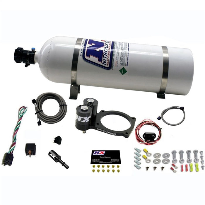 Nitrous Express 20943-15 Dodge Hellcat Nitrous Plate System w/15lb bottle - Truck Part Superstore