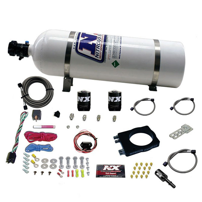Nitrous Express 20944-15 DODGE HEMI PLATE SYSTEM (50-400HP) W/15LB BOTTLE - Truck Part Superstore