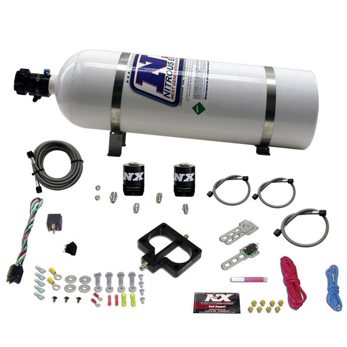 Nitrous Express 20945-15 DODGE TBI PLATE SYSTEM (MAGNUM ENGINE) W/15LB BOTTLE - Truck Part Superstore