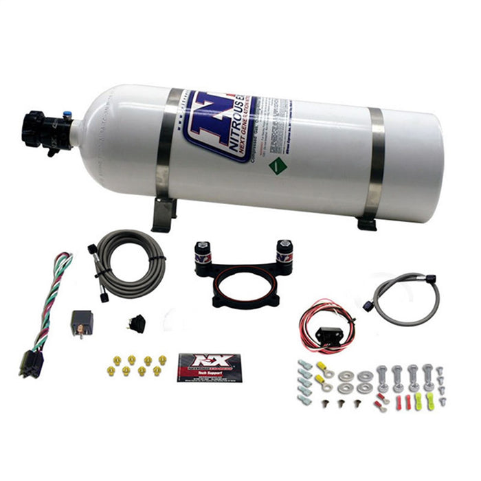 Nitrous Express 20948-15 5.0L Coyote and 7.3L Godzilla Plate System(50-200HP) WITH 15LB BOTTLE - Truck Part Superstore