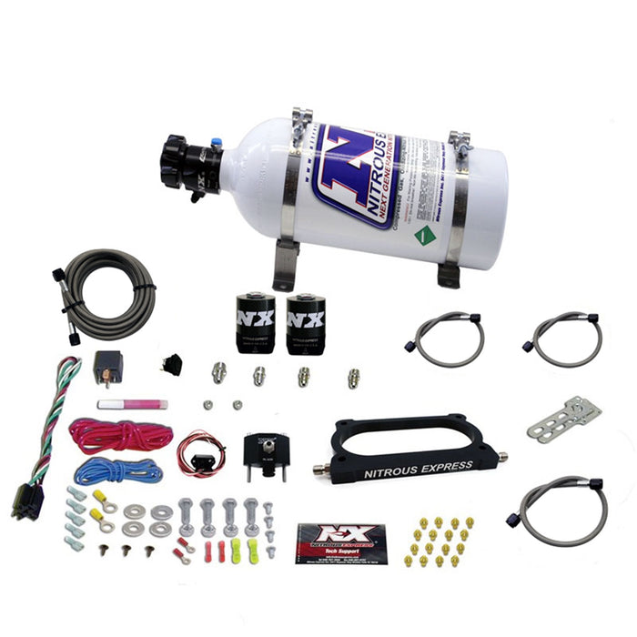 Nitrous Express 20949-05 GT500 NITROUS PLATE SYSTEM (50-250HP) WITH 5LB BOTTLE - Truck Part Superstore