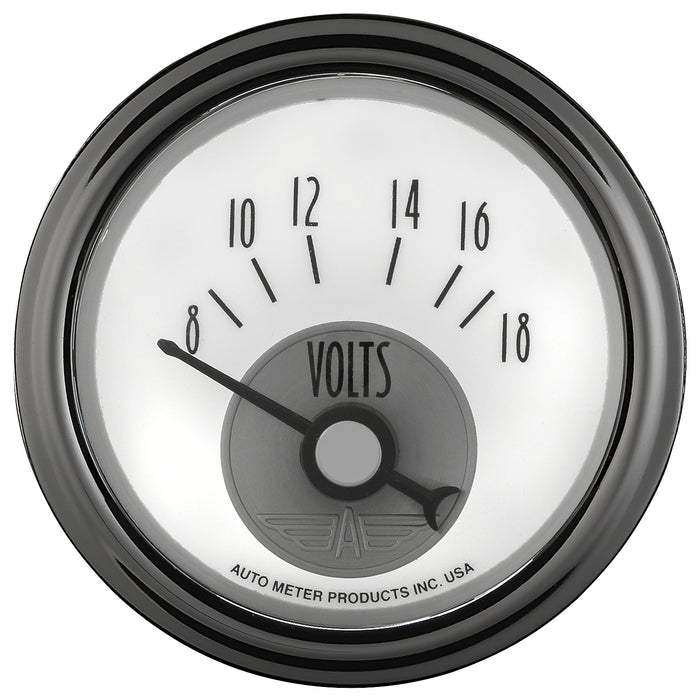 AutoMeter 2094 GAUGE; VOLTMETER; 2 1/16in.; 18V; ELEC; PRESTIGE PEARL - Truck Part Superstore