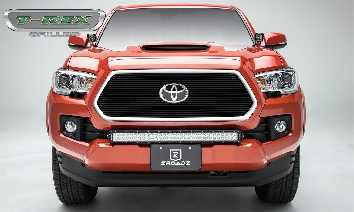 T-Rex Grilles 20950B Billet Series Grille; Horizontal; Aluminum; Black; 1 Pc; Insert; - Truck Part Superstore