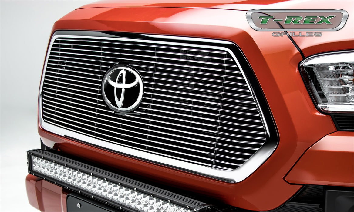T-Rex Grilles 20950 Billet Series Grille; Horizontal; Aluminum; Polished; 1 Pc; Insert; - Truck Part Superstore