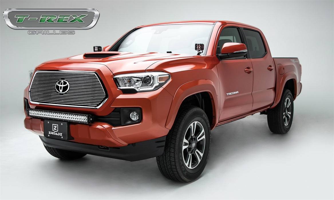 T-Rex Grilles 20950 Billet Series Grille; Horizontal; Aluminum; Polished; 1 Pc; Insert; - Truck Part Superstore