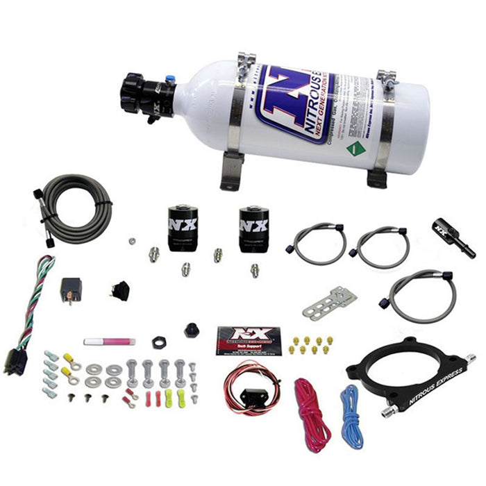 Nitrous Express 20951-05 5.0L Coyote and 7.3L Godzilla Plate System (50-250HP) W/5LB BOTTLE - Truck Part Superstore
