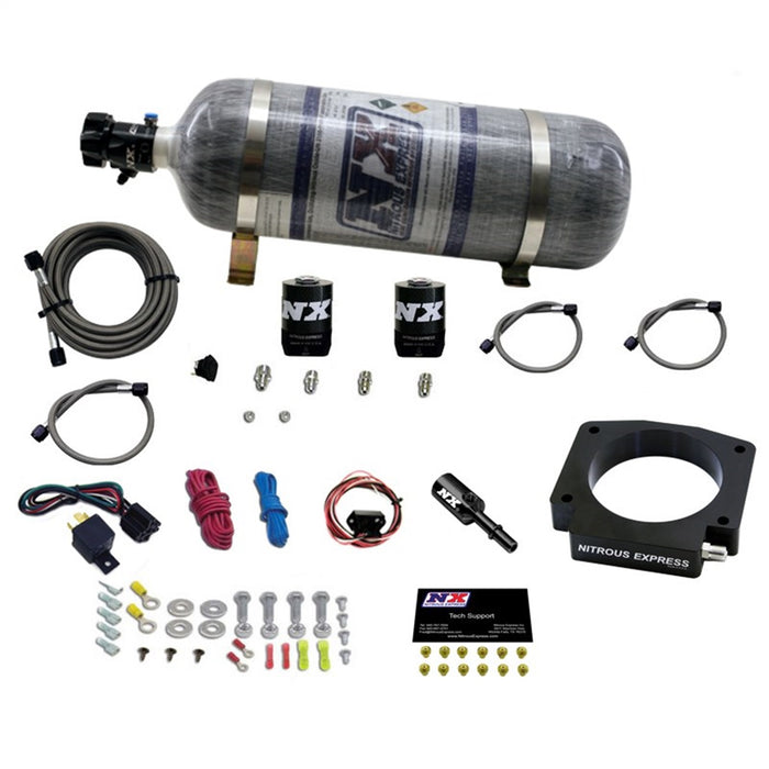 Nitrous Express 20953-12 NITROUS PLATE SYSTEM-GT350 5.2L-12LB BOTTLE - Truck Part Superstore