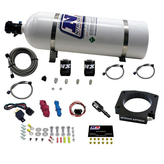Nitrous Express 20953-15 NITROUS PLATE SYSTEM-GT350 5.2L-15LB BOTTLE - Truck Part Superstore