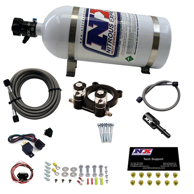 Nitrous Express 20954-10 FORD 4 CYL NITROUS PLATE SYSTEM-2.3L ECOBOOST W/10LB BOTTLE - Truck Part Superstore
