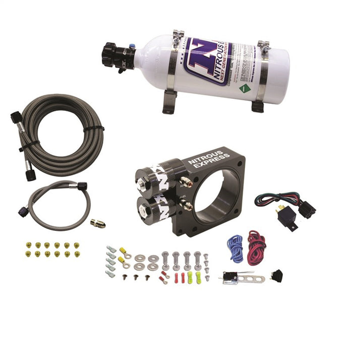 Nitrous Express 20955-05 5.0L Ford Pushrod Style Engine Nitrous Plate System 5lb Bottle - Truck Part Superstore