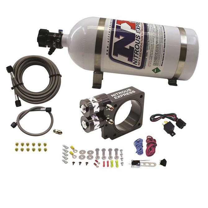 Nitrous Express 20955-10 5.0L Ford Pushrod Style Engine Nitrous Plate System 10lb Bottle - Truck Part Superstore