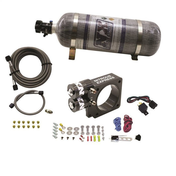 Nitrous Express 20955-12 5.0L Ford Pushrod Style Engine Nitrous Plate System 12lb Bottle - Truck Part Superstore
