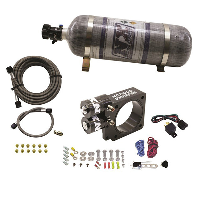 Nitrous Express 20955-12 5.0L Ford Pushrod Style Engine Nitrous Plate System 12lb Bottle - Truck Part Superstore