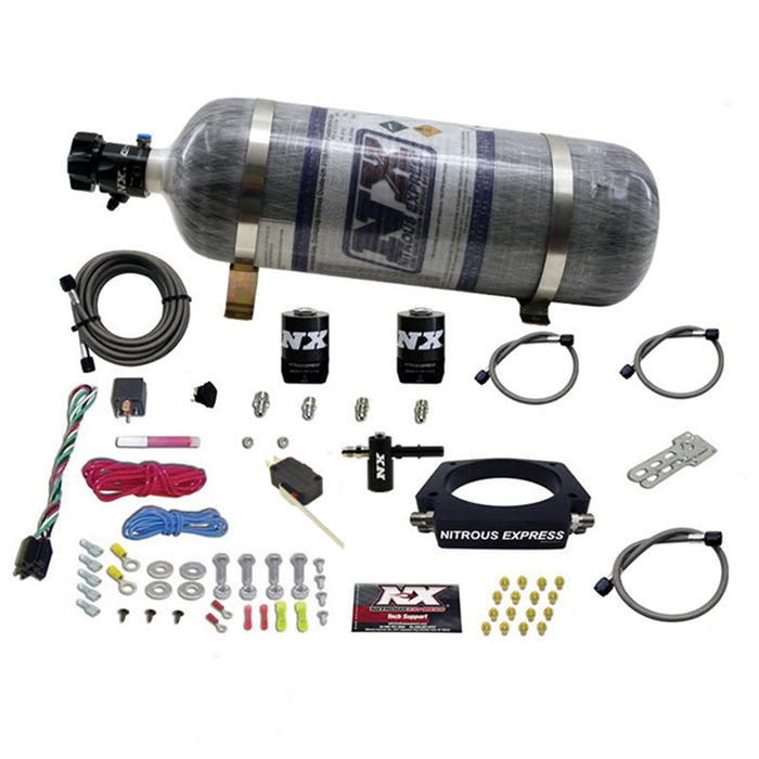 Nitrous Express 20962-12 LT2 C8 NITROUS PLATE SYSTEM (50-300HP) W/COMPOSITE BOTTLE - Truck Part Superstore
