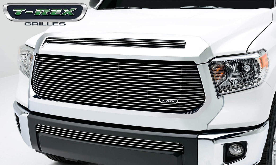 T-Rex Grilles 20965 Billet Series Grille; Horizontal; Aluminum; Polished; 1 Pc; Replacement; - Truck Part Superstore