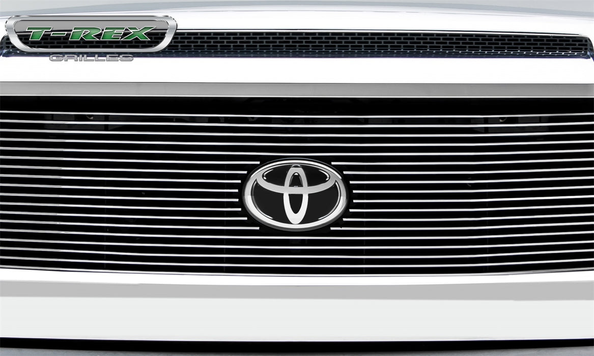 T-Rex Grilles 20966 Billet Series Grille; Horizontal; Aluminum; Polished; 1 Pc; Replacement; - Truck Part Superstore