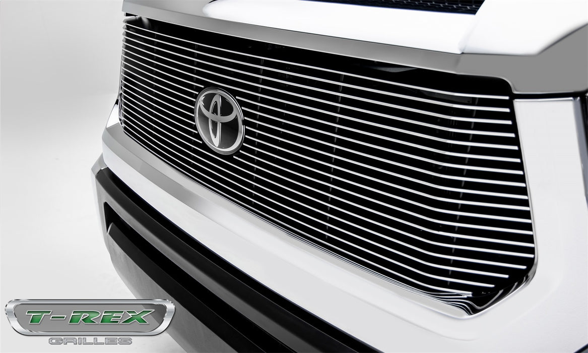 T-Rex Grilles 20966 Billet Series Grille; Horizontal; Aluminum; Polished; 1 Pc; Replacement; - Truck Part Superstore