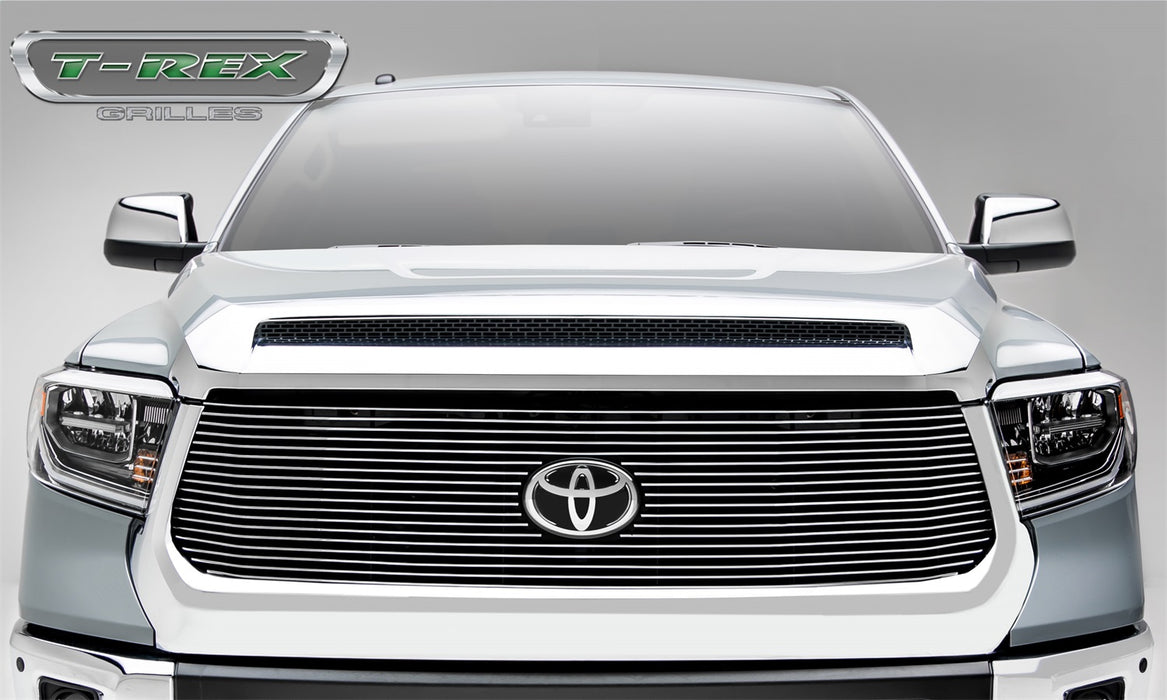T-Rex Grilles 20966 Billet Series Grille; Horizontal; Aluminum; Polished; 1 Pc; Replacement; - Truck Part Superstore