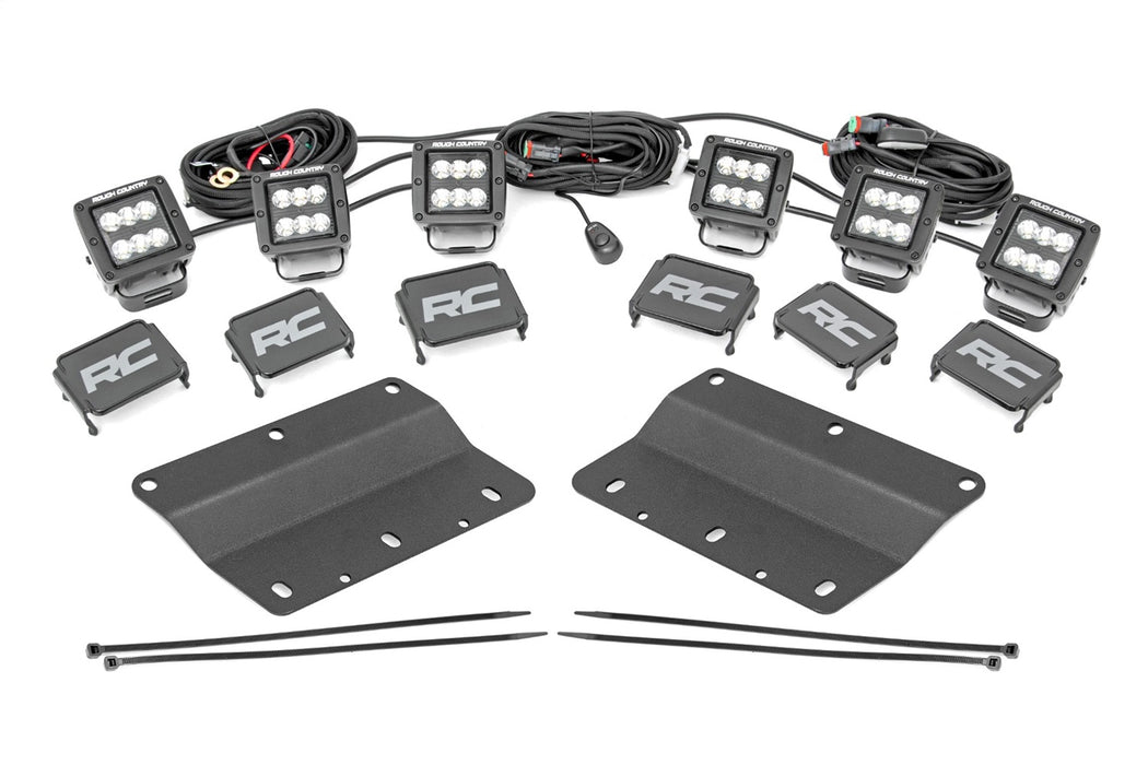 Rough Country 51085 LED Fog Light Kit - Truck Part Superstore