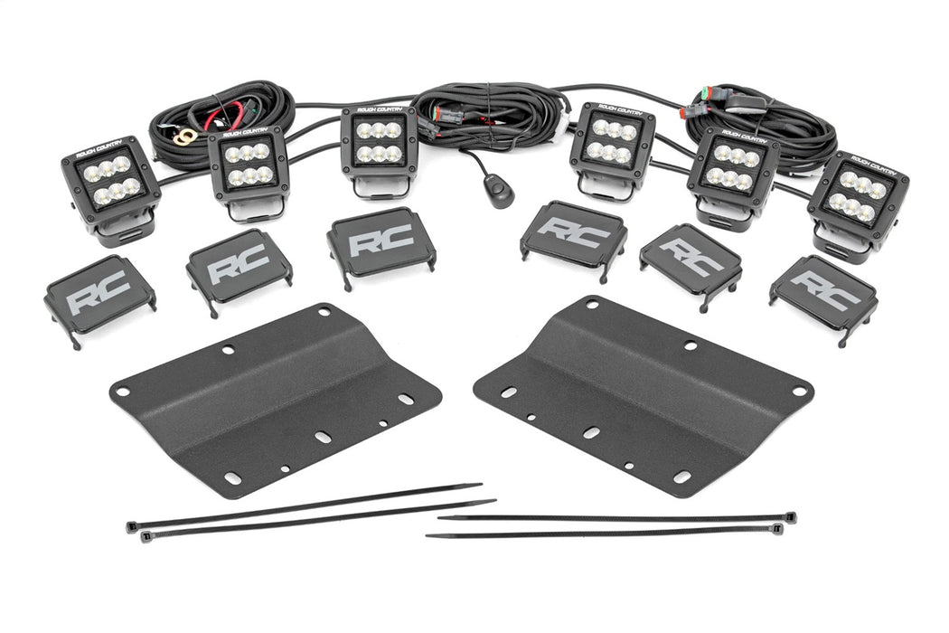 Rough Country 51086 LED Fog Light Kit - Truck Part Superstore