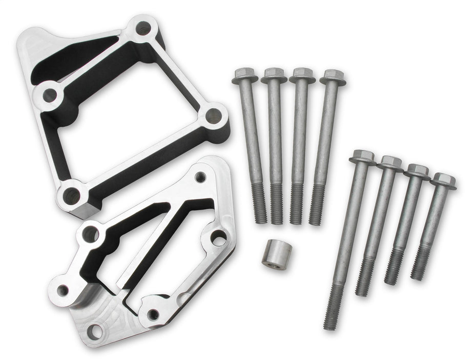 Holley 21-2BK Accessory Drive Bracket; Black; GM LS; For Use w/Medium Belt Alignment; - Truck Part Superstore