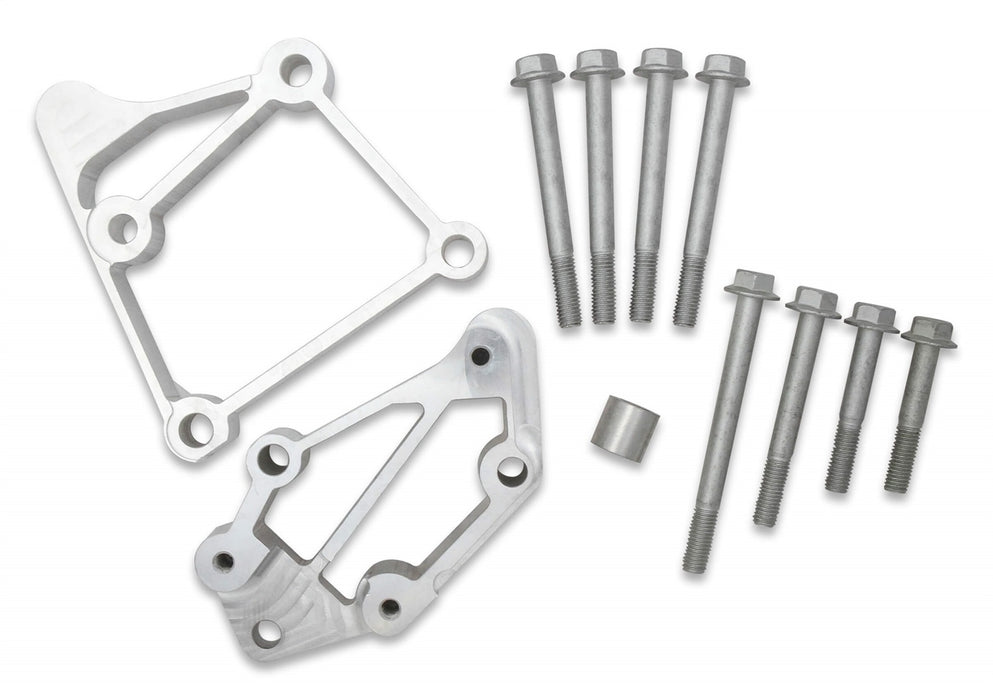 Holley 21-2P Accessory Drive Bracket; Polished; GM LS; For Use w/Medium Belt Alignment; - Truck Part Superstore