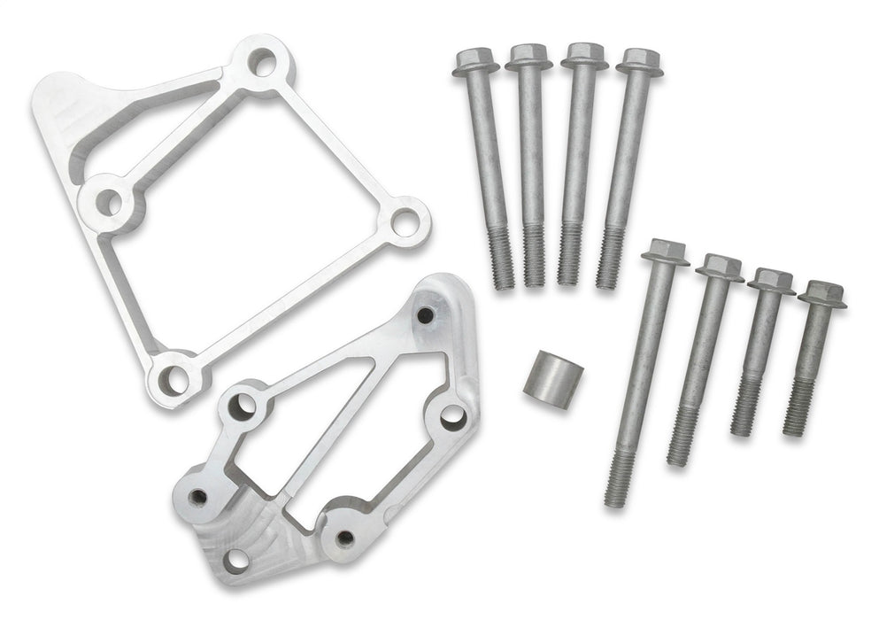 Holley 21-2P Accessory Drive Bracket; Polished; GM LS; For Use w/Medium Belt Alignment; - Truck Part Superstore