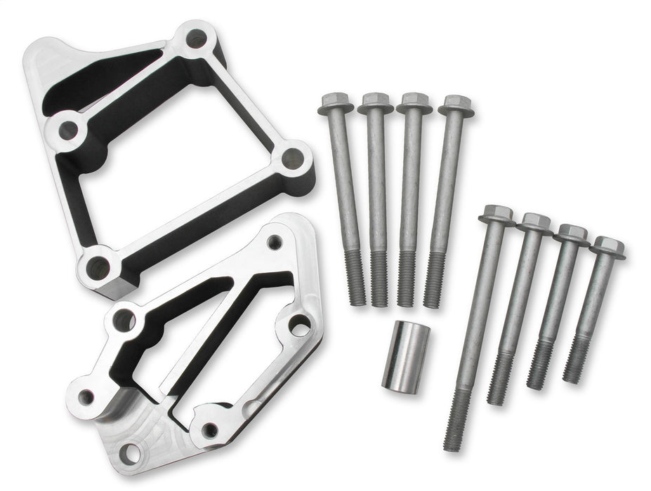 Holley 21-3BK Accessory Drive Bracket; Black; GM LS; For Use w/Long Belt Alignment; - Truck Part Superstore