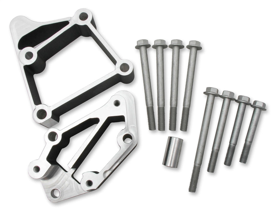Holley 21-3BK Accessory Drive Bracket; Black; GM LS; For Use w/Long Belt Alignment; - Truck Part Superstore