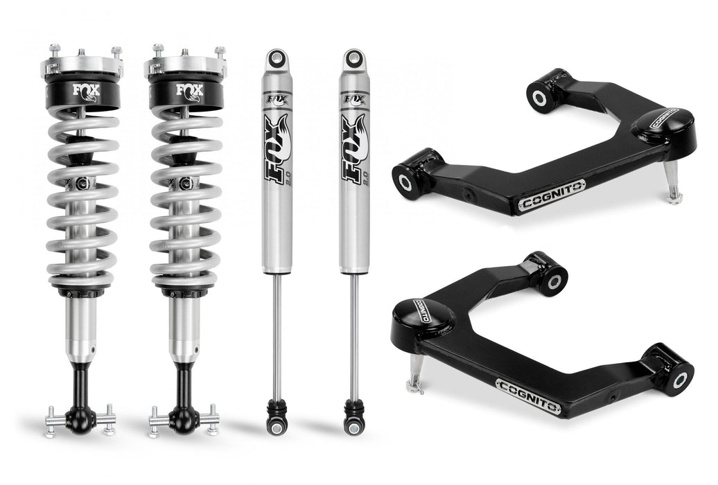 Cognito Motorsports Truck 210-P0874 Cognito 3-Inch Performance Leveling Kit With Fox PS Coilover 2.0 IFP Shocks for 19-22 Silverado/Sierra 1500 2WD/4WD - Truck Part Superstore