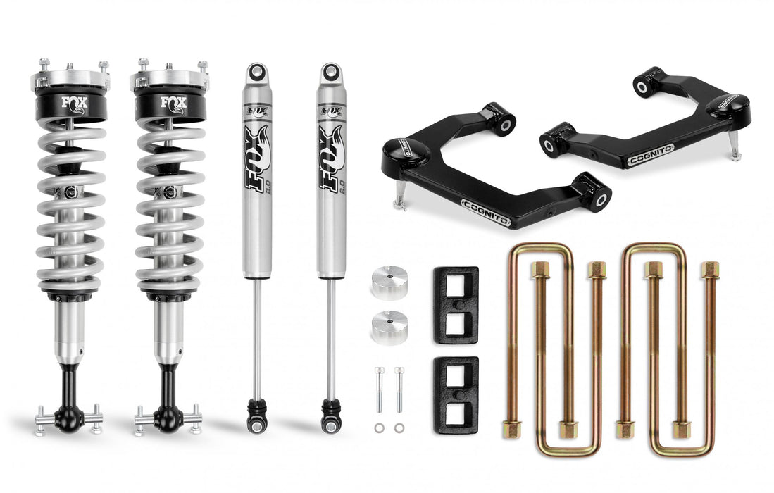 Cognito Motorsports Truck 210-P0876 Cognito 3-Inch Performance Uniball Leveling Lift Kit With Fox PS Coilover 2.0 IFP Shocks for 19-22 Silverado/Sierra 1500 2WD/4WD - Truck Part Superstore