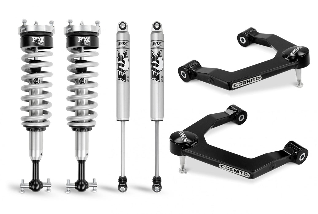 Cognito Motorsports Truck 210-P0885 Cognito 1-Inch Performance Leveling Kit With Fox PS Coilover 2.0 IFP Shocks for 19-22 Silverado Trail Boss/Sierra AT4 1500 4WD - Truck Part Superstore
