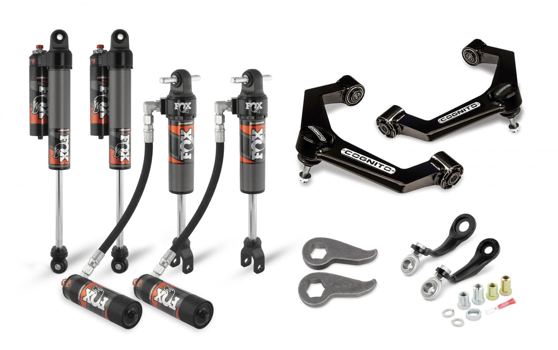 Cognito Motorsports Truck 210-P0932 Cognito 3-Inch Elite Leveling Kit with Fox Elite 2.5 Reservoir Shocks for 11-19 Silverado/Sierra 2500/3500 2WD/4WD - Truck Part Superstore