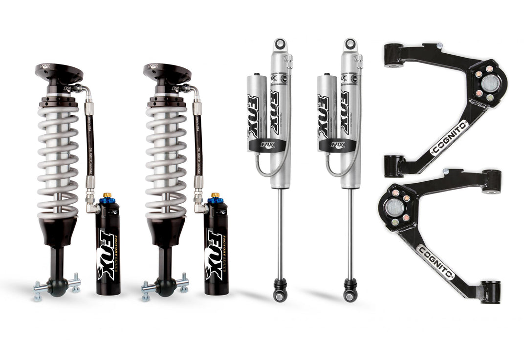 Cognito Motorsports Truck 210-P1012 Cognito 3-Inch Elite Leveling Kit with Fox FSRR Shocks for 07-18 Silverado/Sierra 1500 2WD/4WD With OEM Cast Steel Control Arms - Truck Part Superstore
