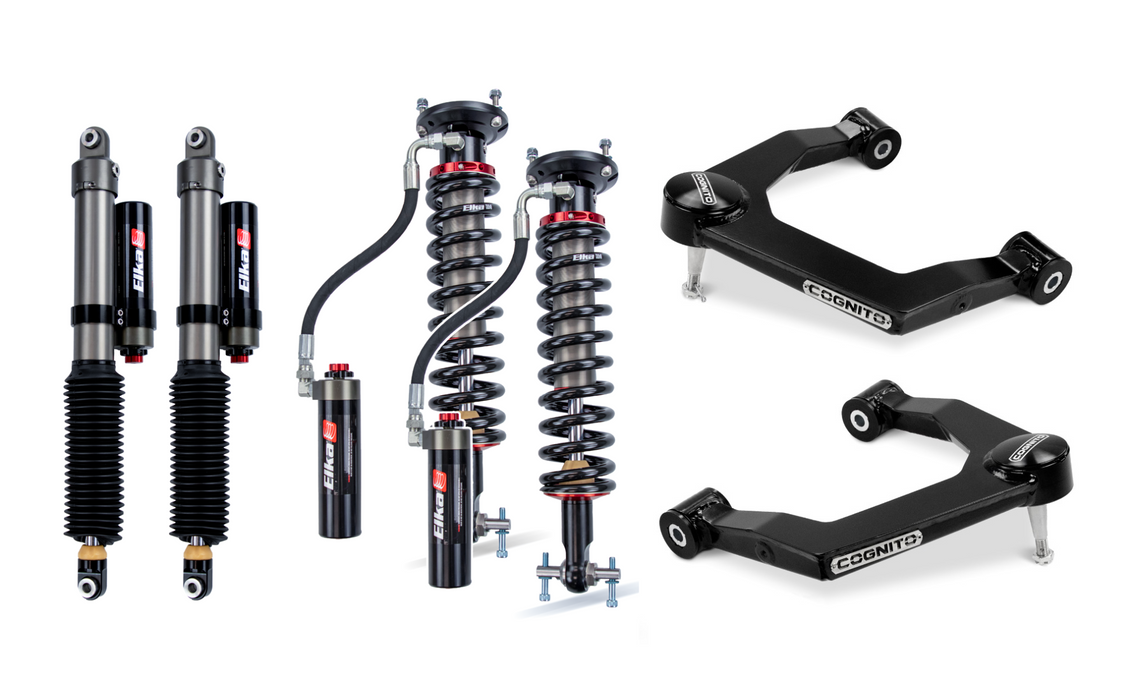 Cognito Motorsports Truck 210-P1139 Cognito 1-Inch Elite Leveling Kit With Elka 2.5 Shocks for 19-22 Silverado Trail Boss/Sierra AT4 1500 4WD - Truck Part Superstore
