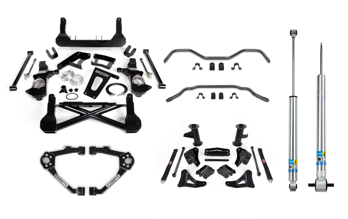 Cognito Motorsports Truck 210-P1145 Cognito 10-Inch Performance Lift Kit with Bilstein 5100 Series Shocks For 07-18 Suburban 1500/Yukon XL 1500 2WD/4WD with OEM Cast steel upper control arms - Truck Part Superstore