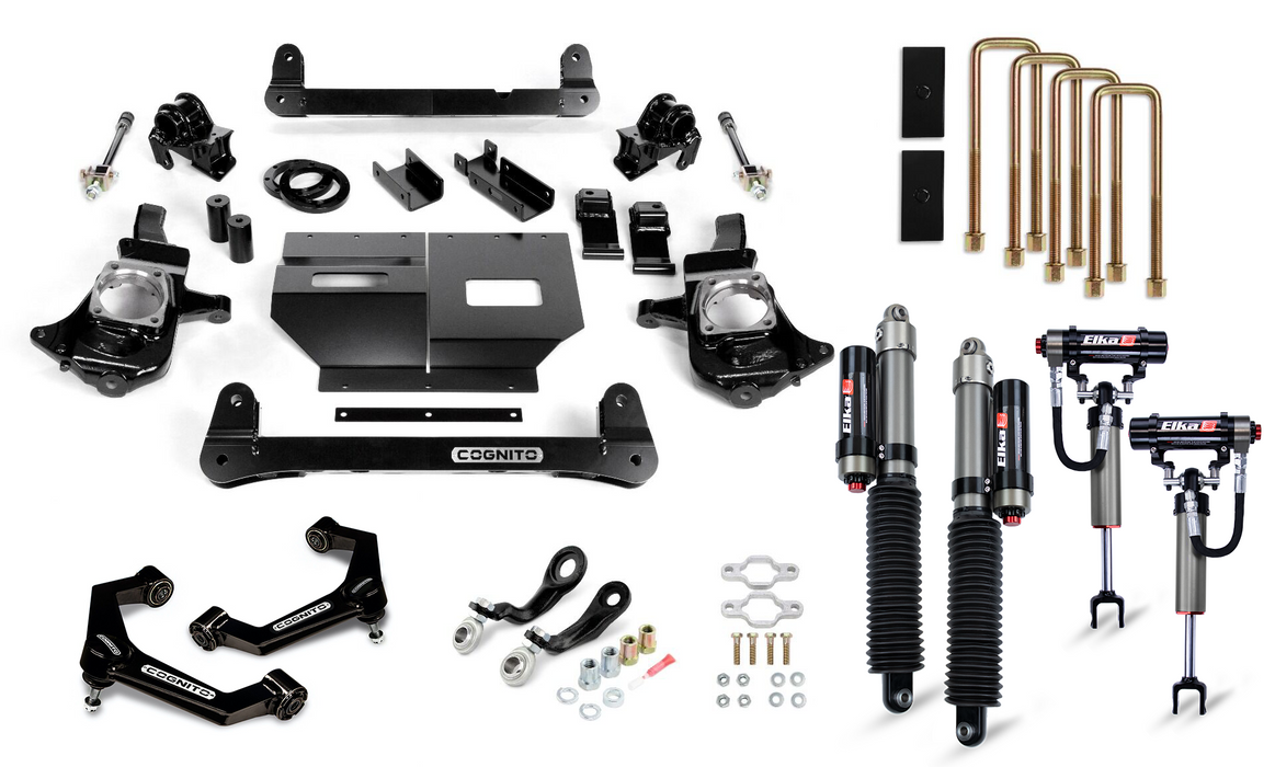Cognito Motorsports Truck 210-P1153 Cognito 4-Inch Elite Lift Kit with Elka 2.5 reservoir shocks for 11-19 Silverado/Sierra 2500/3500 2WD/4WD - Truck Part Superstore