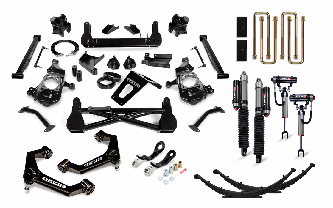 Cognito Motorsports Truck 210-P1184 Cognito 7-Inch Elite Lift Kit with Elka 2.5 Reservoir Shocks For 20-22 Silverado/Sierra 2500/3500 2WD/4WD - Truck Part Superstore