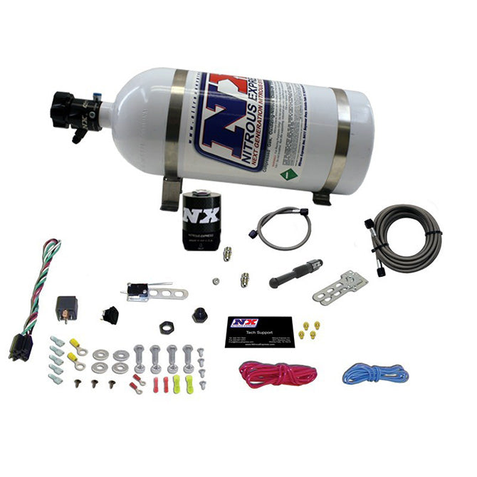 Nitrous Express 21000-10 DRY EFI SINGLE NOZZLE SYSTEM (35-150HP) LESS BOTTLE - Truck Part Superstore