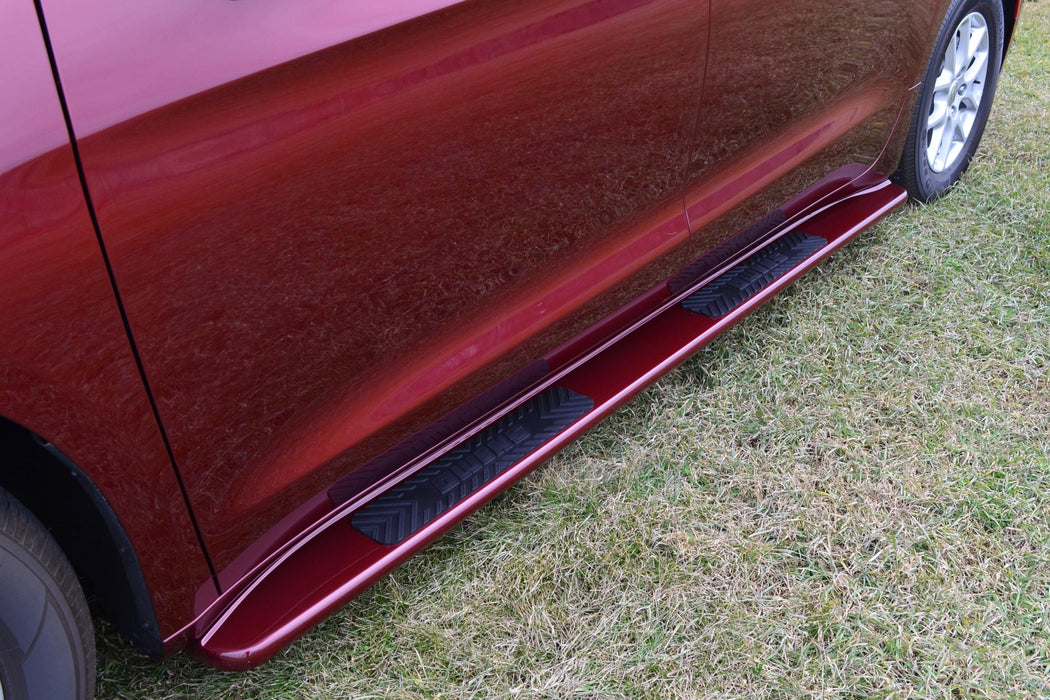 Owens Products 21001 Running Boards Glastep Custom Molded Fiberglass 17-18 Chrysler Pacifica Fiberglass Gray Owens Products - Truck Part Superstore