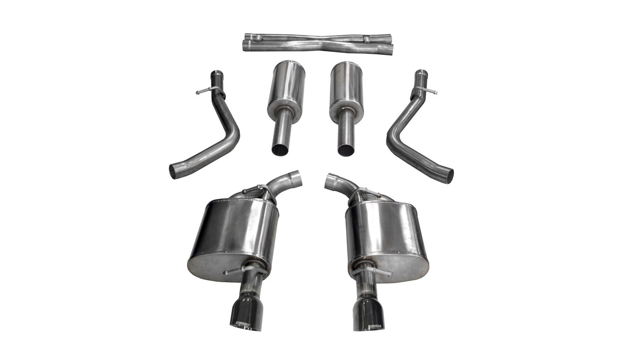 Corsa Performance 21004BLK Charger Cat Back Exhaust 17-18 Dodge Charger 5.7L V8 4.5 Inch Black Tip Extreme Sound Corsa Performance - Truck Part Superstore