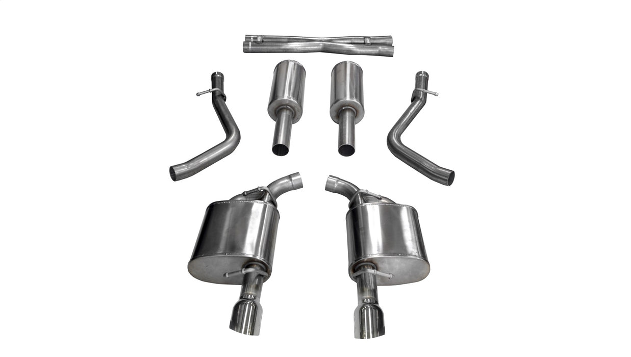 Corsa Performance 21004 Charger Cat Back Exhaust 17-18 Dodge Charger 5.7L V8 4.5 Inch Polished Tip Extreme Sound Corsa Performance - Truck Part Superstore