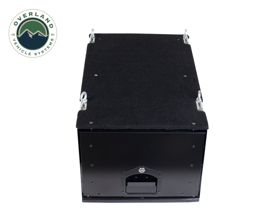 Overland Vehicle Systems 21010301 Cargo Box With Slide Out Drawer Size Black Powder Coat Universal Overland Vehicle Systems - Truck Part Superstore