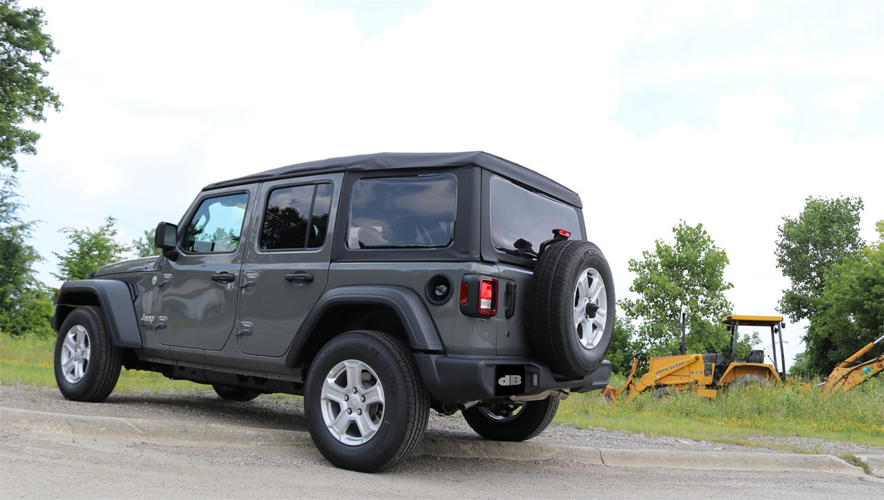 Corsa Performance 21013 Jeep JL Axle Back Exhaust 2.5 Inch Dual Rear Exit W/Turn Down Outlets 18 Wrangler JL Sport Polished db By Corsa - Truck Part Superstore