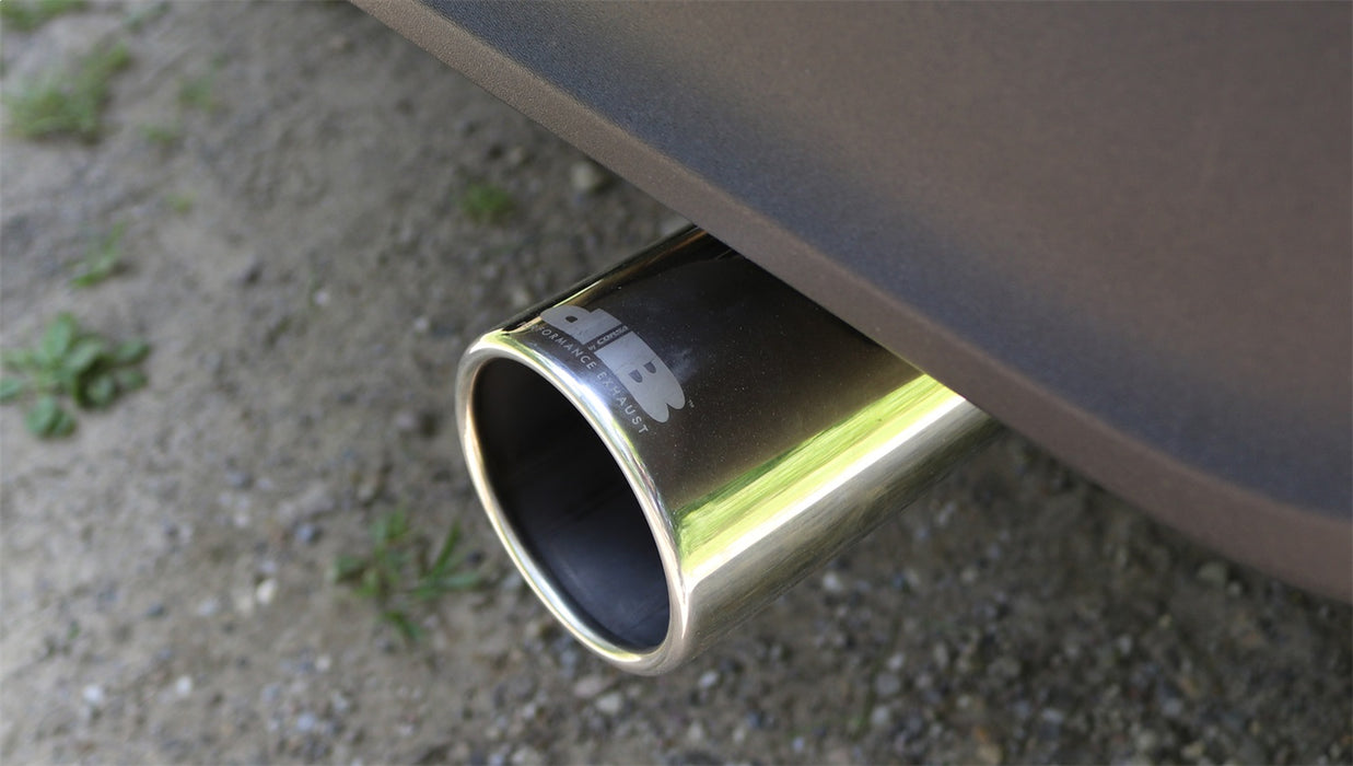 Corsa Performance 21014 Jeep JL Axle Back Exhaust 2.5 Inch Dual Rear Exit W/Rolled 3.5 Inch Tips 18 Wrangler JL Sport Polished db By Corsa - Truck Part Superstore