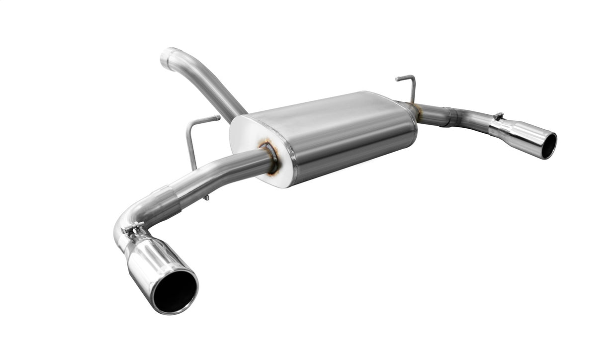 Corsa Performance 21014 Jeep JL Axle Back Exhaust 2.5 Inch Dual Rear Exit W/Rolled 3.5 Inch Tips 18 Wrangler JL Sport Polished db By Corsa - Truck Part Superstore
