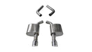 Corsa Performance 21019 4.5 Inch Axle-Back Dual Rear Exit 15-18 Charger 6.4L with Polished Pro-Series Tips Corsa Performance - Truck Part Superstore