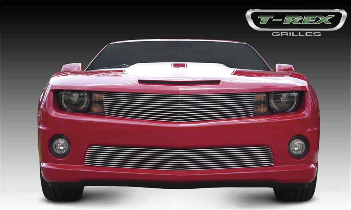 T-Rex Grilles 21027B Billet Series Grille; Horizontal; Aluminum; Black; 1 Pc; Overlay; - Truck Part Superstore